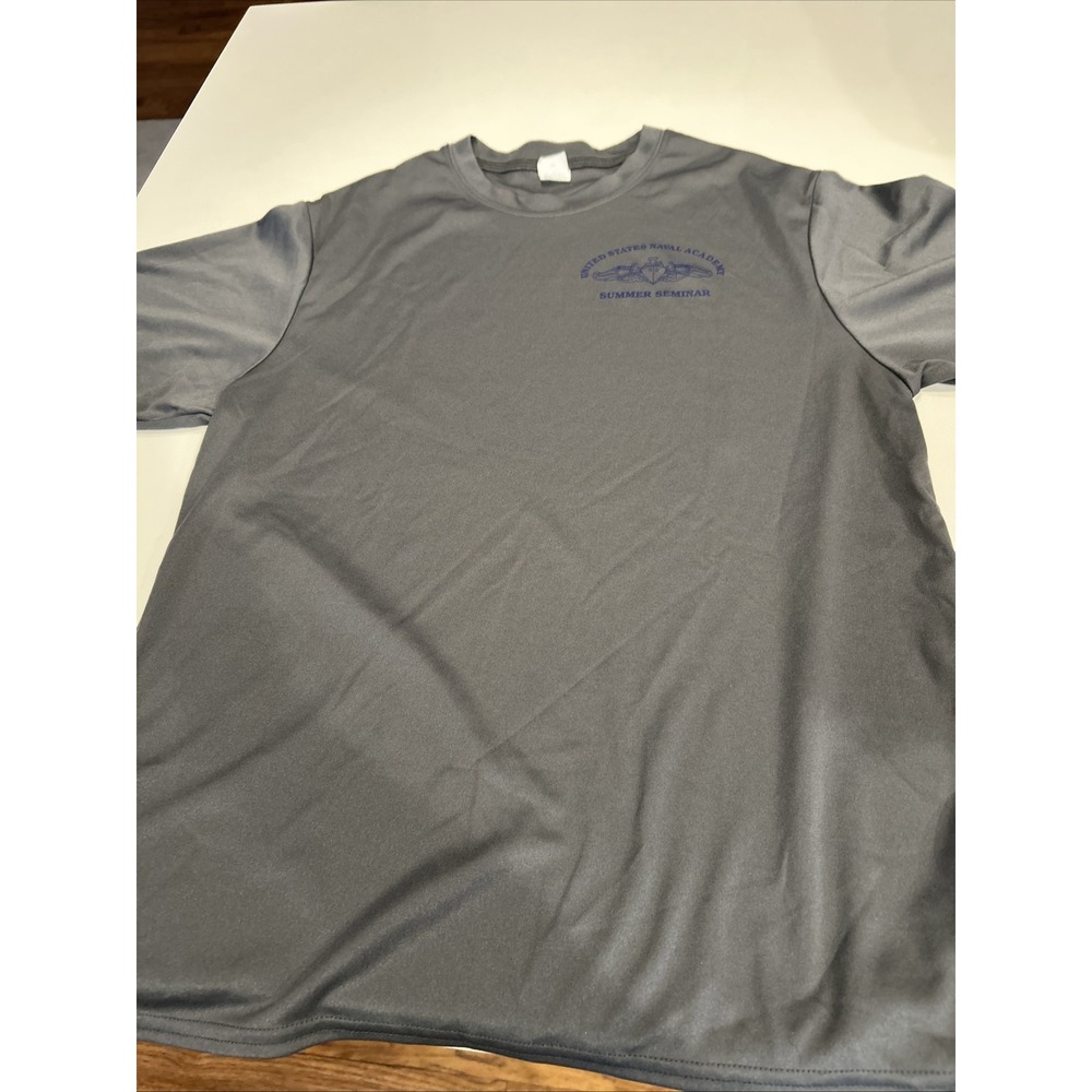 United States Naval Academy SWO C2 Sport Summer Seminar T-shirt Size Med Grey